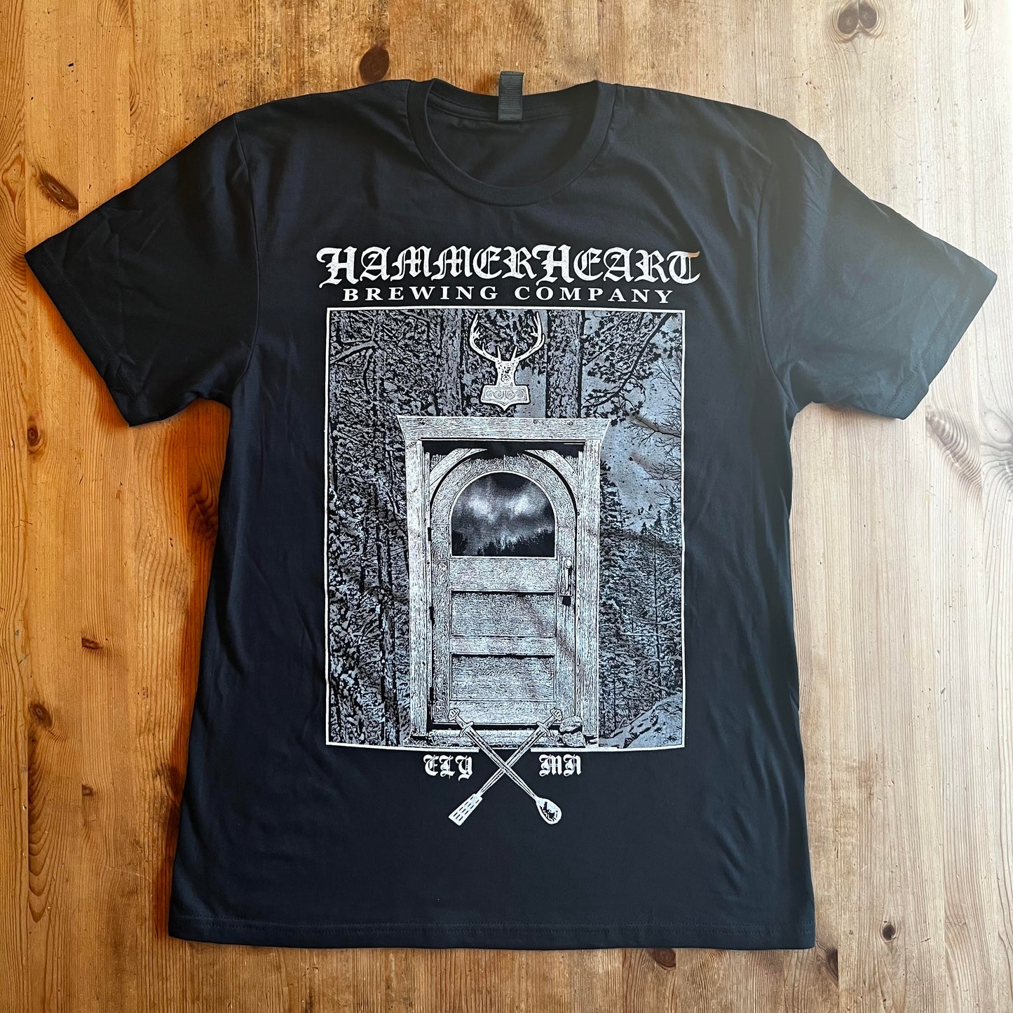 Hammerheart Brewing ELY MN short sleeve shirt